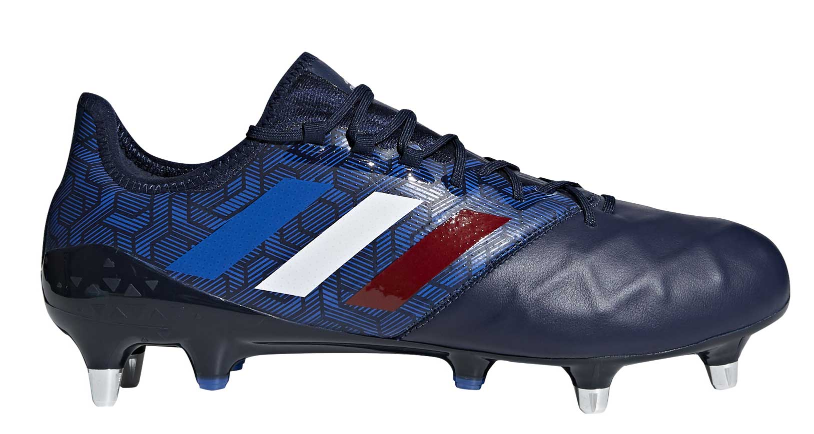 crampons adidas bleu et blanc